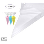 Casa si Gradina - Mobilier - Feronerie si accesorii mobila - Set 50 Pungi pentru Ornare Crema Transparente Glixicom 30 cm Capacitate Aproximativa 500 ml - Infinity.ro