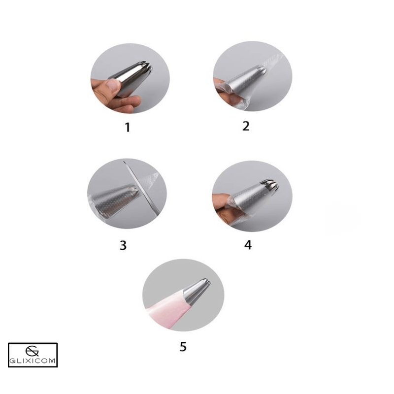 Casa si Gradina - Mobilier - Feronerie si accesorii mobila - Set 50 Pungi pentru Ornare Crema Transparente Glixicom 30 cm Capacitate Aproximativa 500 ml - Infinity.ro