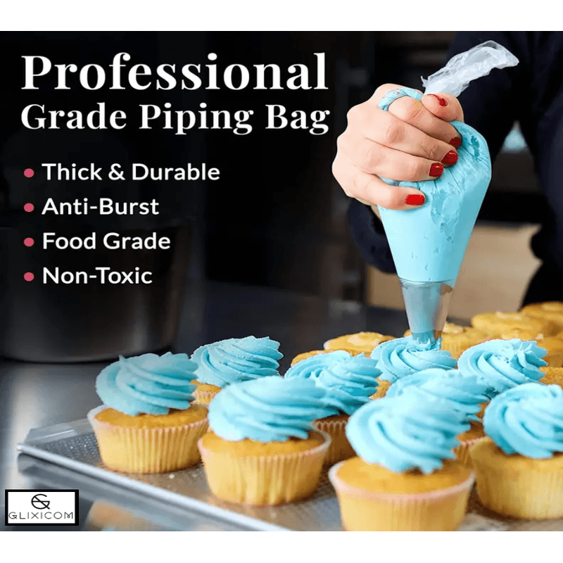 Casa si Gradina - Mobilier - Feronerie si accesorii mobila - Set 50 Pungi pentru Ornare Crema Transparente Glixicom 30 cm Capacitate Aproximativa 500 ml - Infinity.ro