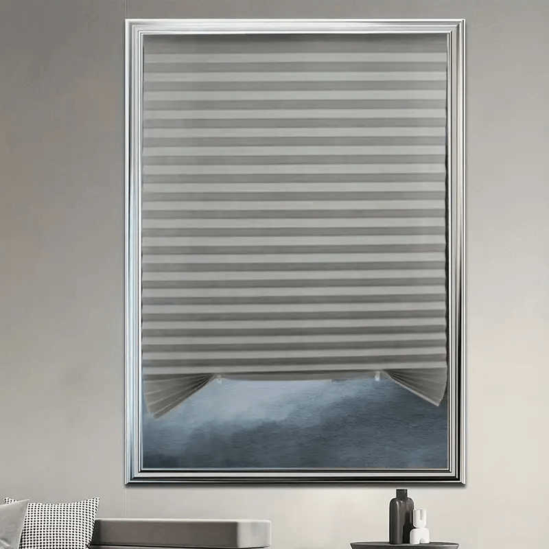 Casa si Gradina - Textile si covoare - Rulouri si jaluzele - Jaluzea Plisata cu Sistem de Prindere Autoadeziv Glixicom 60 x 150 cm Gri - Infinity.ro