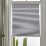 Casa si Gradina - Textile si covoare - Rulouri si jaluzele - Jaluzea Plisata cu Sistem de Prindere Autoadeziv Glixicom 60 x 150 cm Gri - Infinity.ro