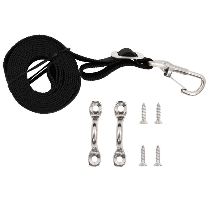 Auto si Moto - Ambarcatiuni - Piese pentru ambarcatiuni - Centuri superioare Bimini, 2 buc., textil & otel inoxidabil - Infinity.ro