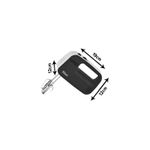 Electronice si Electrocasnice - Electrocasnice bucatarie - Mixere, tocatoare & roboti de bucatarie - Mixere - Mixer de mana ZIlan ZLN2151 Negru, 3 nivele de viteza, compact, 300W - Infinity.ro