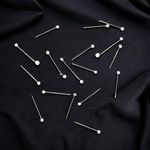 Casa si Gradina - Decoratiuni - DIY - Articole mercerie - Set 90 bolduri cu cap din plastic Crisalida, lungime 40 mm, Albe - Infinity.ro