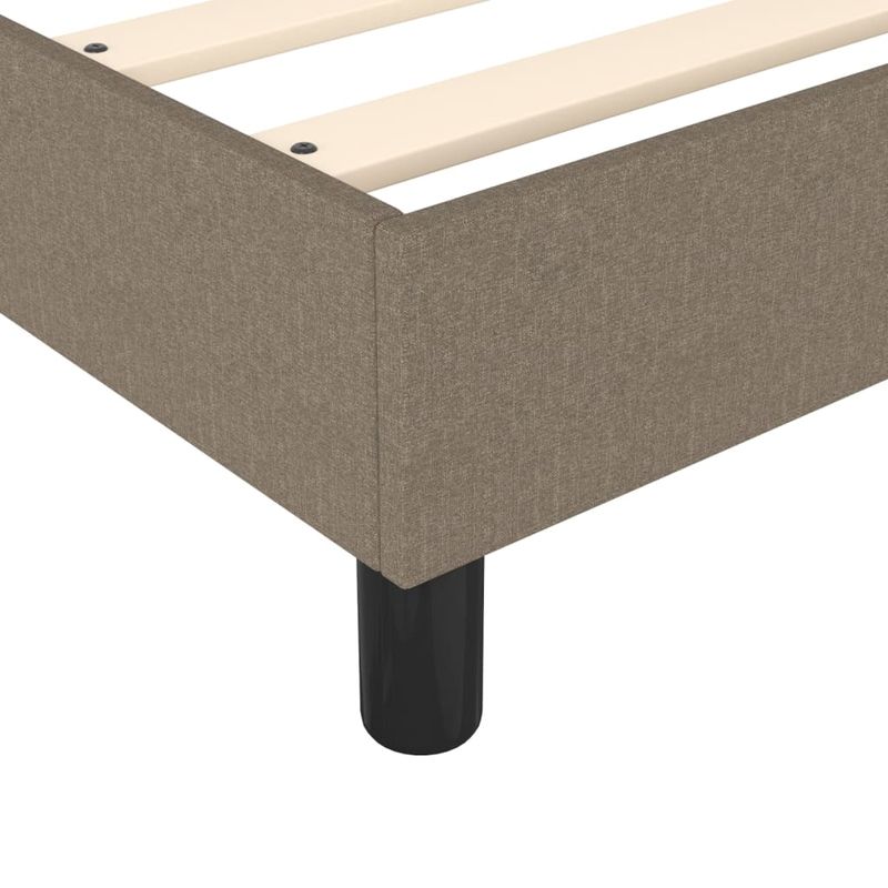 Casa si Gradina - Mobilier - Paturi si accesorii - Paturi - Pat continental cu saltea, gri taupe, 180x200 cm, textil - Infinity.ro