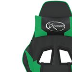 PC, gaming si accesorii - Gaming - Accesorii gaming - Scaune gaming - Scaun de jocuri, negru si verde, piele ecologica - Infinity.ro