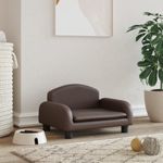 Petshop - Accesorii petshop - Culcusuri si custi - Culcusuri si saltele - Pat de caini, maro, 50x40x30 cm, piele ecologica - Infinity.ro