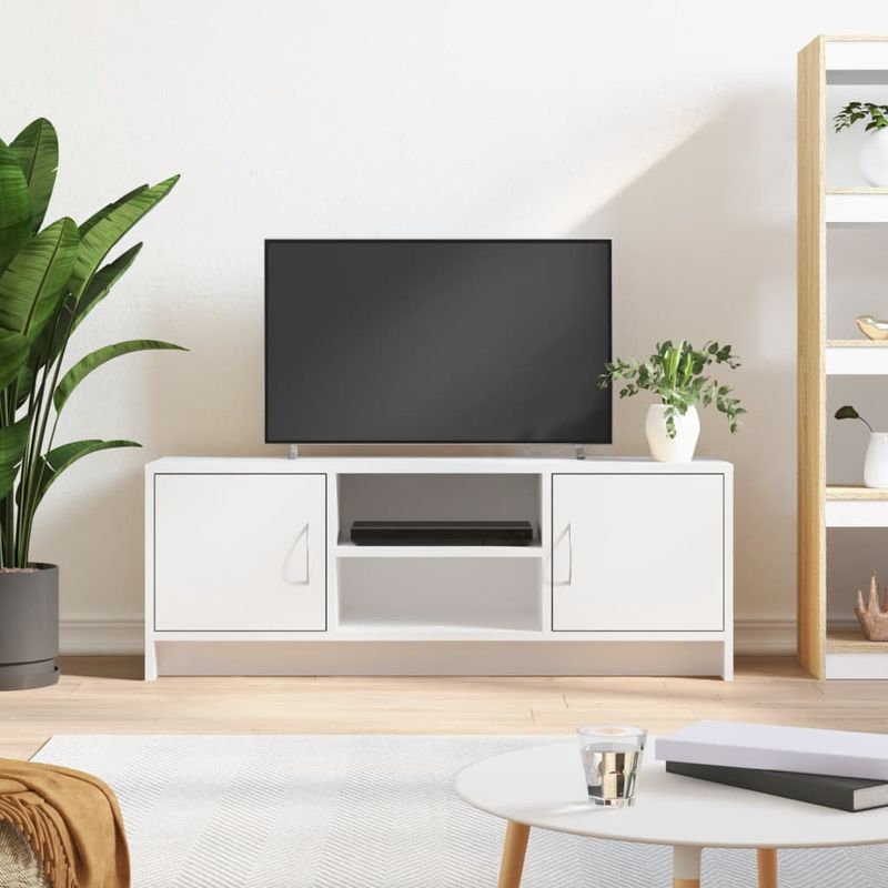 Casa si Gradina - Mobilier - Comode si corpuri - Comode - Dulap TV, alb, 102x30x37,5 cm, lemn compozit - Infinity.ro