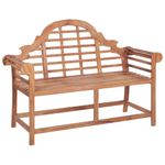 Casa si Gradina - Gradina si terasa - Mobilier exterior - Bancute de gradina - Banca de gradina, 127x58,5x92,5 cm, lemn masiv de tec - Infinity.ro