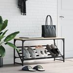 Casa si Gradina - Mobilier - Organizare si depozitare - Organizator incaltaminte - Suport de pantofi, stejar sonoma, 90x30x45 cm, lemn prelucrat - Infinity.ro