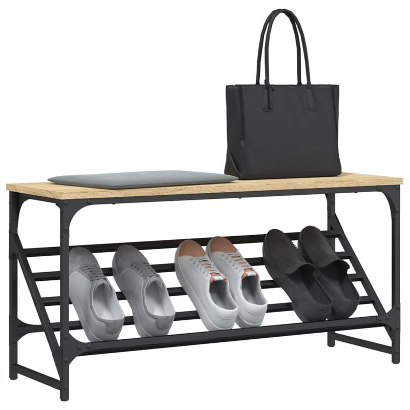 Casa si Gradina - Mobilier - Organizare si depozitare - Organizator incaltaminte - Suport de pantofi, stejar sonoma, 90x30x45 cm, lemn prelucrat - Infinity.ro