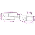 Casa si Gradina - Mobilier - Seturi de mobilier - Seturi living - Set de canapele cu perne, 2 piese, negru, catifea - Infinity.ro