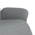 Casa si Gradina - Mobilier - Scaune si fotolii - Fotolii - Fotoliu rabatabil cu suport de picioare, gri deschis, textil - Infinity.ro
