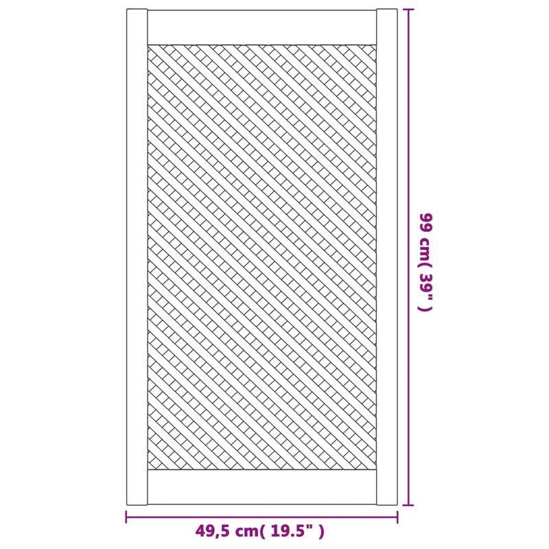 Casa si Gradina - Mobilier - Dulapuri si sifoniere - Dulapuri - Usi de dulap cu zabrele 2 buc. 49,5x99 cm, lemn masiv de pin - Infinity.ro