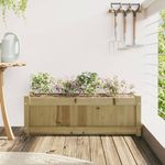 Casa si Gradina - Gradinarit si plante - Plante si ghivece - Ghivece si suporturi - Jardiniera de gradina, 90x31x31 cm, lemn de pin impregnat - Infinity.ro