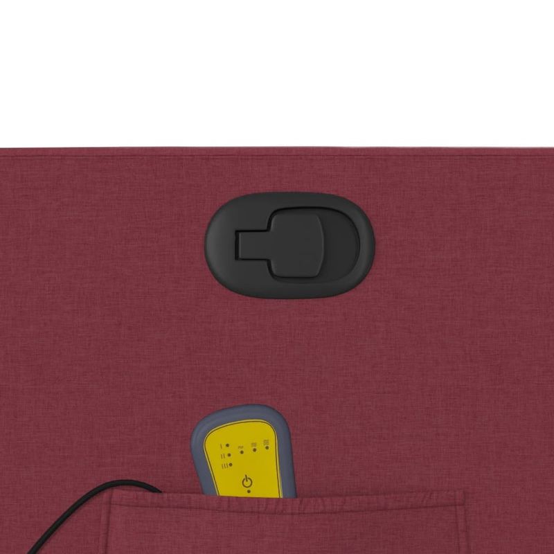 Ingrijire personala si Cosmetice - Sanatate si wellness - Articole wellness - Fotolii de masaj - Fotoliu rabatabil de masaj cu ridicare, rosu vin, textil - Infinity.ro