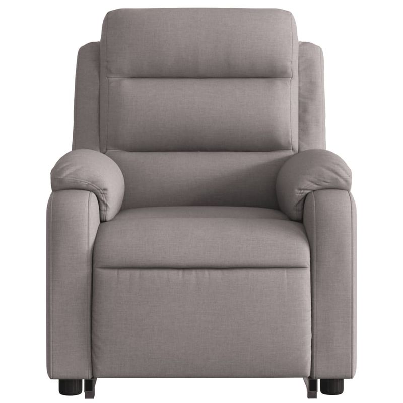 Casa si Gradina - Mobilier - Scaune si fotolii - Fotolii - Fotoliu electric rabatabil cu ridicare, gri taupe, textil - Infinity.ro