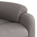 Casa si Gradina - Mobilier - Scaune si fotolii - Fotolii - Fotoliu electric rabatabil cu ridicare, gri taupe, textil - Infinity.ro
