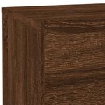 Casa si Gradina - Mobilier - Comode si corpuri - Noptiere - Noptiera cu lumini LED, stejar maro, 70x36x40,5 cm - Infinity.ro