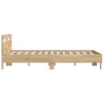 Casa si Gradina - Mobilier - Paturi si accesorii - Paturi - Cadru de pat cu tablie stejar sonoma 140x200 cm lemn prelucrat - Infinity.ro
