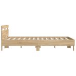 Casa si Gradina - Mobilier - Paturi si accesorii - Paturi - Cadru de pat cu tablie stejar sonoma 150x200 cm lemn prelucrat - Infinity.ro