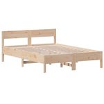 Casa si Gradina - Mobilier - Paturi si accesorii - Paturi - Cadru de pat cu tablie, 140x200 cm, lemn masiv de pin - Infinity.ro