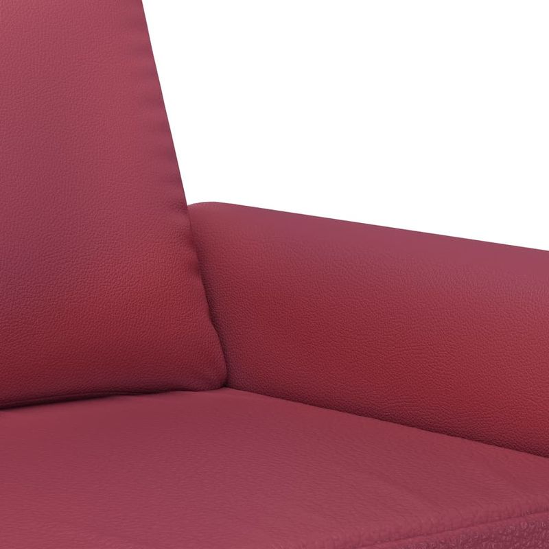 Casa si Gradina - Mobilier - Seturi de mobilier - Seturi living - Set de canapele cu perne, 2 piese, rosu vin, piele ecologica - Infinity.ro