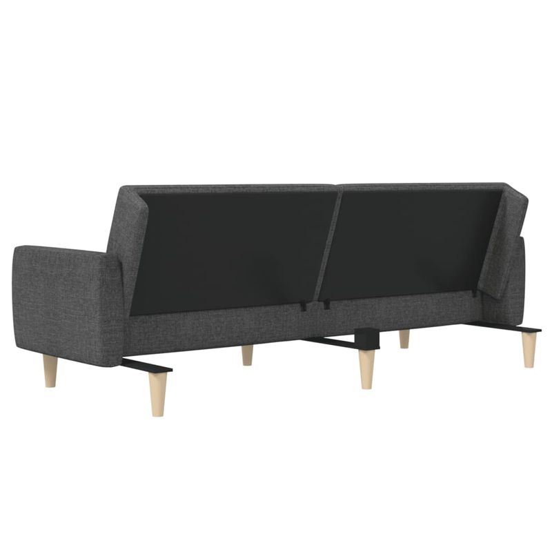 Casa si Gradina - Mobilier - Canapele si coltare - Canapele - Canapea extensibila cu 2 locuri, gri inchis, textil - Infinity.ro