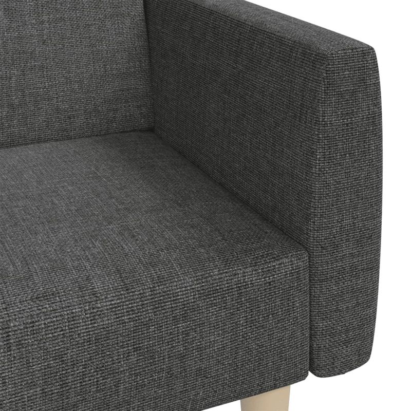 Casa si Gradina - Mobilier - Canapele si coltare - Canapele - Canapea extensibila cu 2 locuri, gri inchis, textil - Infinity.ro