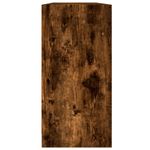 Casa si Gradina - Mobilier - Biblioteci si rafturi - Biblioteci - Biblioteca cu usi stejar fumuriu 204x37x75 cm lemn compozit - Infinity.ro
