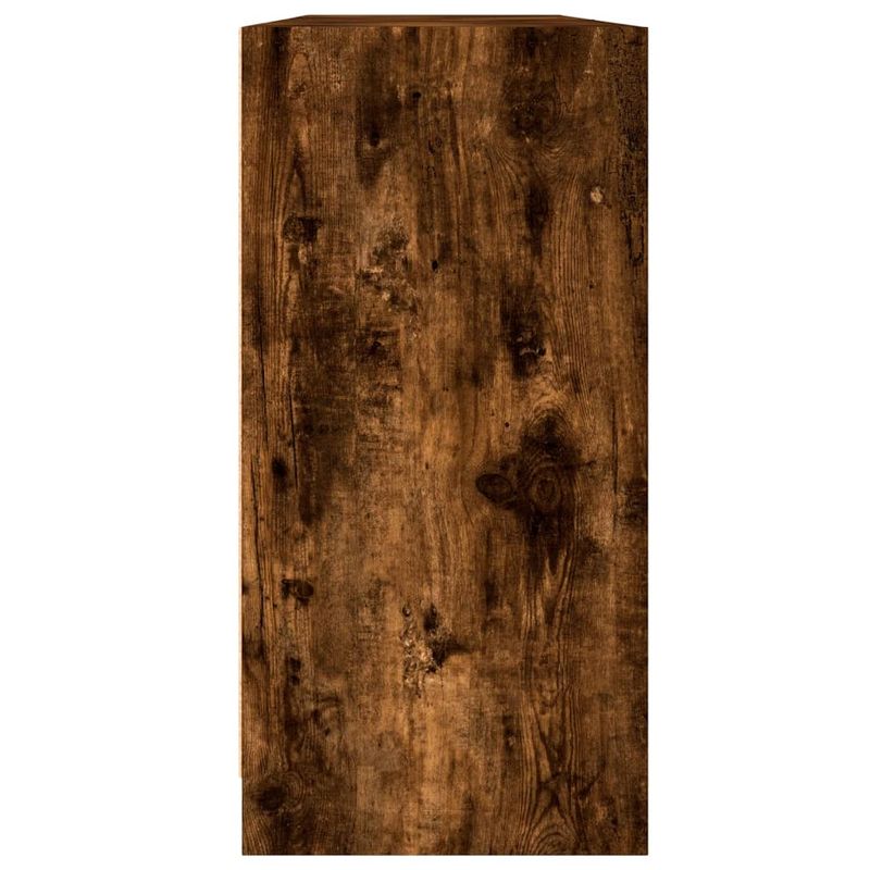 Casa si Gradina - Mobilier - Biblioteci si rafturi - Biblioteci - Biblioteca cu usi stejar fumuriu 204x37x75 cm lemn compozit - Infinity.ro