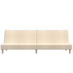 Casa si Gradina - Mobilier - Canapele si coltare - Canapele - Canapea extensibila cu 2 locuri, crem, material textil - Infinity.ro