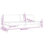 Casa si Gradina - Mobilier - Canapele si coltare - Canapele - Canapea extensibila cu 2 locuri, crem, material textil - Infinity.ro