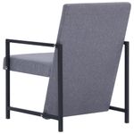 Casa si Gradina - Mobilier - Scaune si fotolii - Fotolii - Fotoliu cu picioare cromate, gri deschis, textil - Infinity.ro