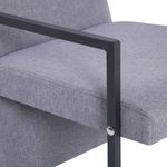 Casa si Gradina - Mobilier - Scaune si fotolii - Fotolii - Fotoliu cu picioare cromate, gri deschis, textil - Infinity.ro
