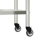 Casa si Gradina - Mobilier - Comode si corpuri - Corpuri bucatarie - Masa de lucru bucatarie cu roti, 82,5x55x85 cm, otel inoxidabil - Infinity.ro