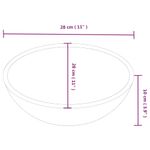 Casa si Gradina - Sanitare - Lavoar baie si accesorii - Lavoare si piedestale - Chiuveta ceramica rotunda diam. 280 mm (Nu se vinde individual) - Infinity.ro