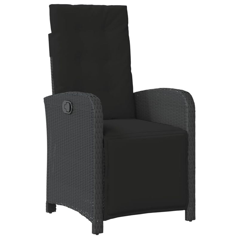 Casa si Gradina - Gradina si terasa - Mobilier exterior - Seturi mobila gradina - Set mobilier de gradina cu perne, 5 piese, negru, poliratan - Infinity.ro