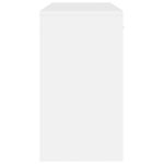 Casa si Gradina - Mobilier - Mese si birouri - Birouri - Birou cu sertar si dulap, alb extralucios, 100x40x73 cm, lemn - Infinity.ro