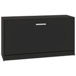 Casa si Gradina - Mobilier - Organizare si depozitare - Organizator incaltaminte - Bancheta pantofar, negru, 80x24x45 cm, lemn prelucrat - Infinity.ro