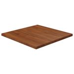 Casa si Gradina - Mobilier - Feronerie si accesorii mobila - Blat de masa patrat maro inchis 60x60x2,5 cm lemn stejar tratat - Infinity.ro