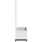 Casa si Gradina - Gradinarit si plante - Plante si ghivece - Ghivece si suporturi - Jardiniera de gradina cu spalier, alb, 80x40x136 cm, PP - Infinity.ro