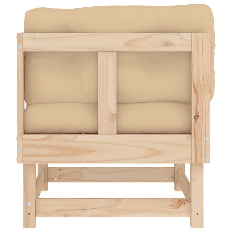 Casa si Gradina - Gradina si terasa - Mobilier exterior - Canapele si fotolii gradina - Canapea coltar cu perne, lemn masiv de pin - Infinity.ro