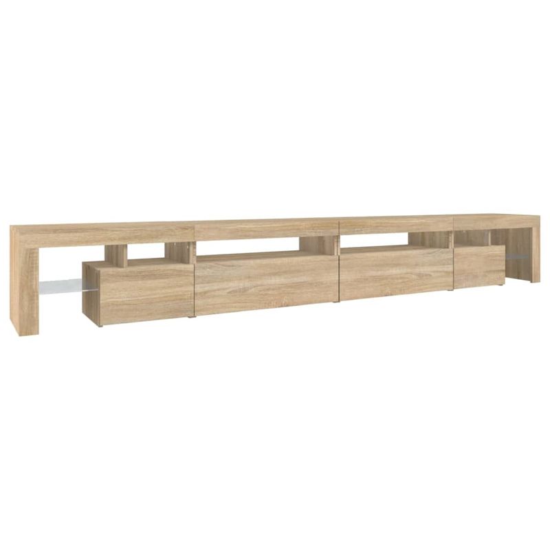 Casa si Gradina - Mobilier - Comode si corpuri - Comode - Comoda TV cu lumini LED, stejar sonoma, 290x36,5x40 cm - Infinity.ro