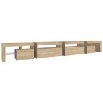 Casa si Gradina - Mobilier - Comode si corpuri - Comode - Comoda TV cu lumini LED, stejar sonoma, 290x36,5x40 cm - Infinity.ro