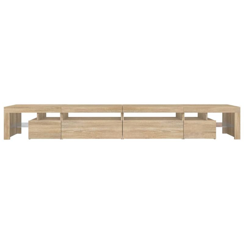 Casa si Gradina - Mobilier - Comode si corpuri - Comode - Comoda TV cu lumini LED, stejar sonoma, 290x36,5x40 cm - Infinity.ro