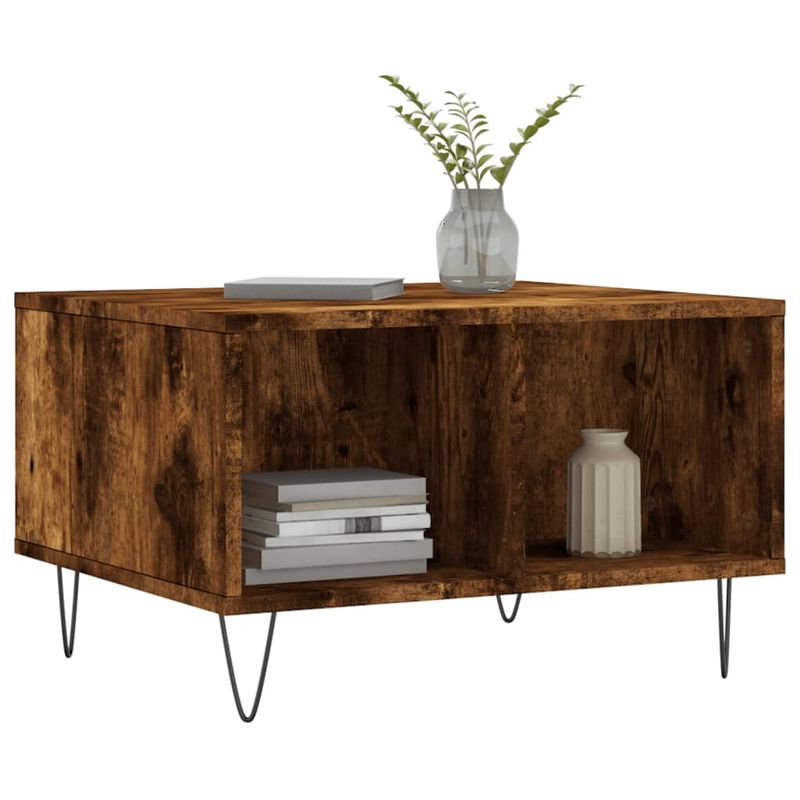 Casa si Gradina - Mobilier - Mese si birouri - Masute de cafea - Masuta de cafea, stejar fumuriu, 60x50x36,5 cm, lemn compozit - Infinity.ro