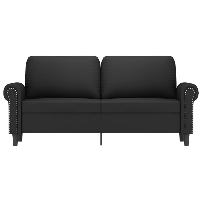 Casa si Gradina - Mobilier - Canapele si coltare - Canapele - Canapea cu 2 locuri, negru, 140 cm, catifea - Infinity.ro