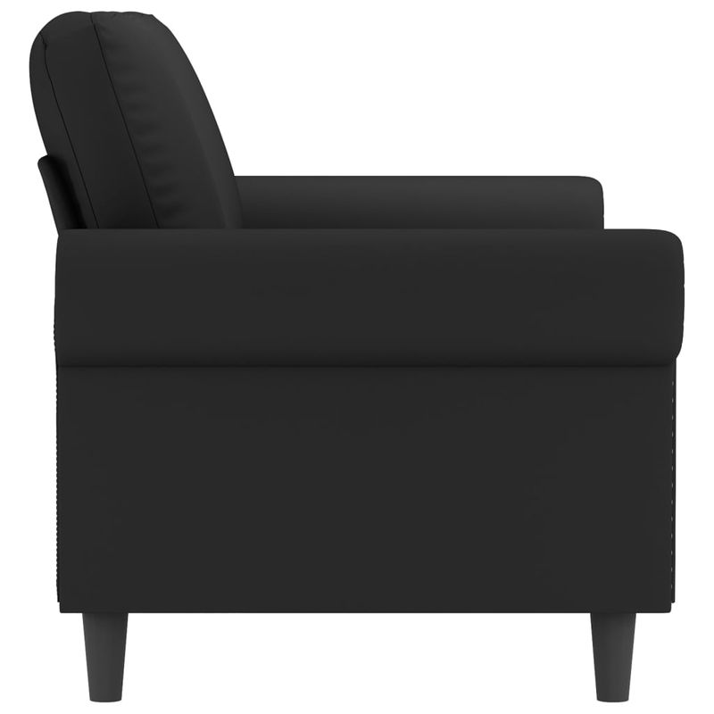 Casa si Gradina - Mobilier - Canapele si coltare - Canapele - Canapea cu 2 locuri, negru, 140 cm, catifea - Infinity.ro