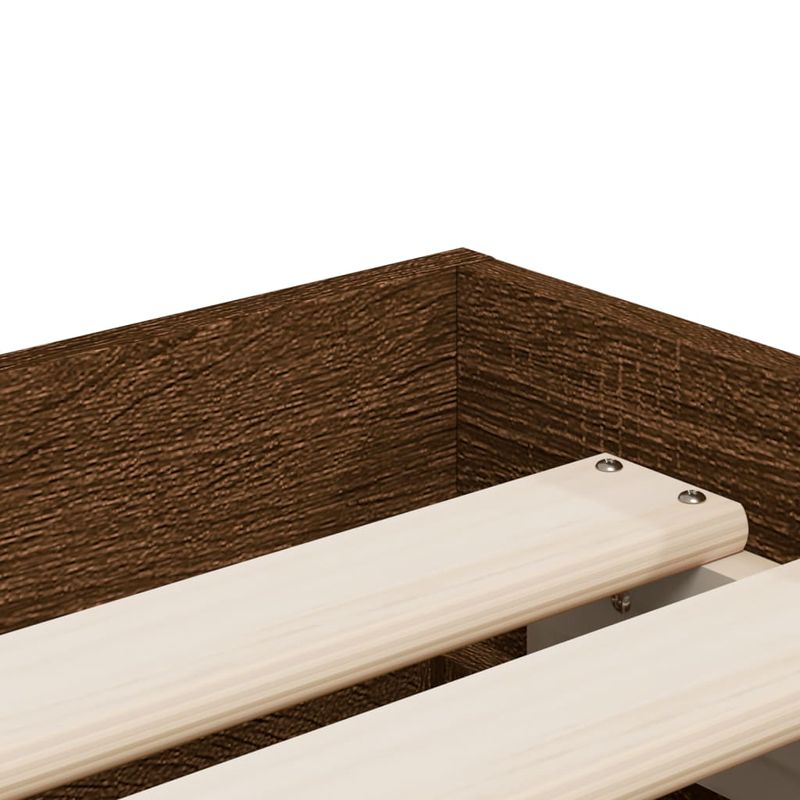 Casa si Gradina - Mobilier - Paturi si accesorii - Paturi - Cadru de pat cu sertare, stejar maro, 90x190 cm lemn prelucrat - Infinity.ro